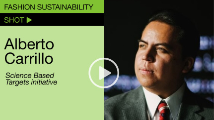 Fashion Sustainability Shot, con Alberto Carrillo (Science Based Targets initiative)