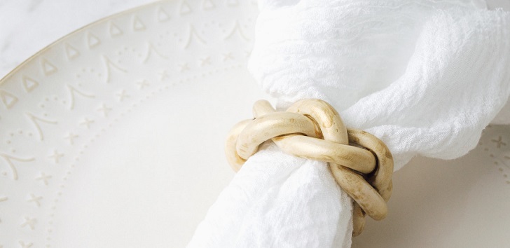 Servilleta de algodón El algodón en el podio