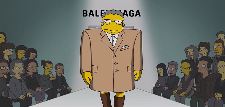 Los Simpsons llegan a la Semana de la Moda de París de la mano de Balenciaga