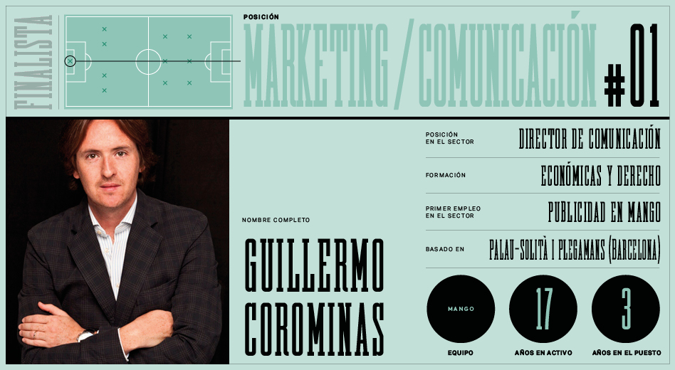 Guillermo Corominas, director de comunicación de Mango. El Once de la Moda: comunicación, los cinco mejores ‘porteros’ de la moda en España