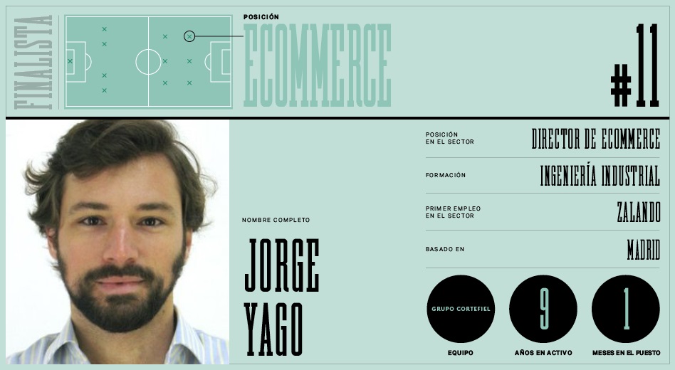 Jorge Yago, director de ecommerce en Grupo Cortefiel y finalista de la serie El Once de la Moda El Once de la Moda: online, los cinco mejores ‘extremos’ de la moda en España