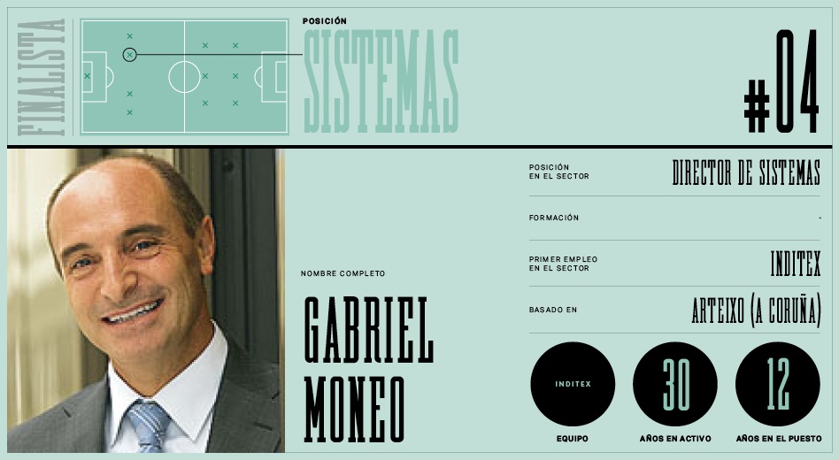 Gabriel Moneo, director de sistemas de Inditex. Finalista al mejor responsable de sistemas de la moda Española.