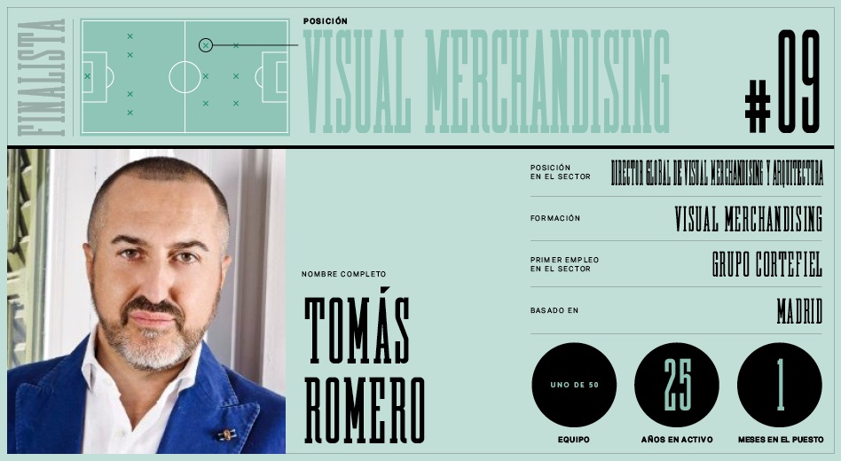 Tomás Romero se incorporó a la moda procedente de gran consumo. 