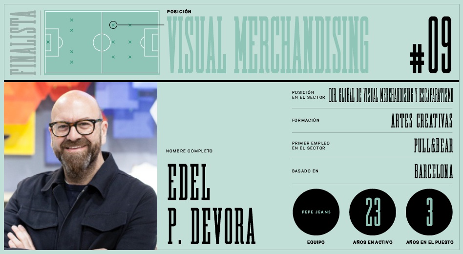 Edel P. Devora se incorporó a Pepe Jeans en 2014 como director global de escaparatismo.