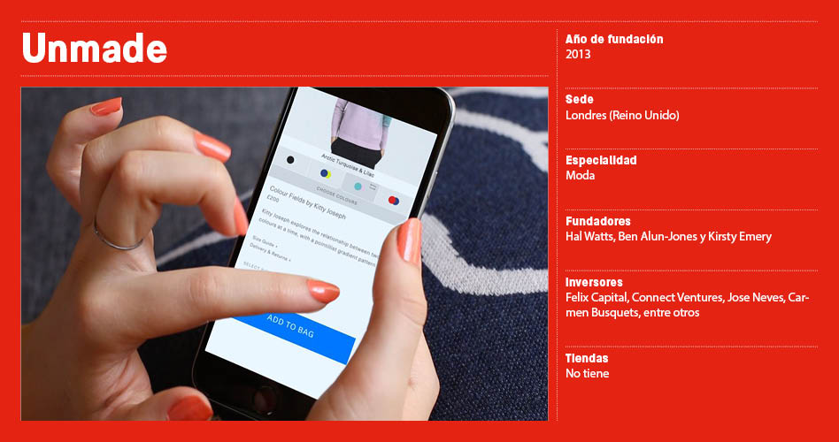 Ficha de Unmade Unmade, industria 4.0 para convertir al cliente en diseñador