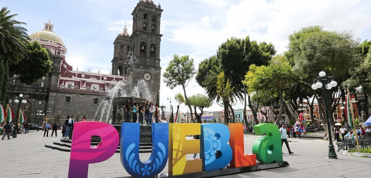 El Zócalo de Puebla, un museo de moda 