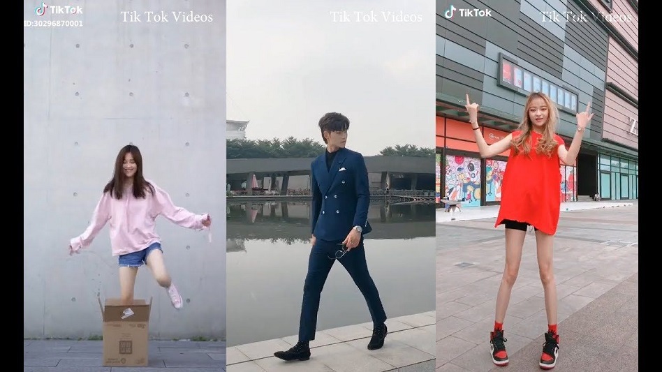 Tres vídeos de TikTok. Los usuarios de TikTok pasan más tiempo en la plataforma que en otras redes sociales como Instagram