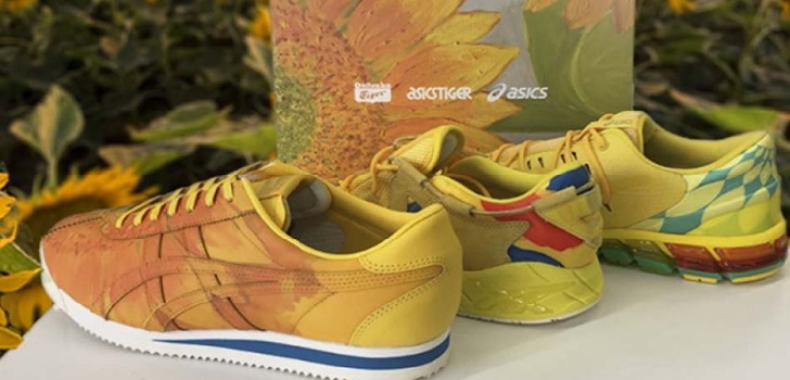 Asics &lsquo;saca&rsquo; los girasoles del cuadro de Van Gogh para el centenario de su fundador