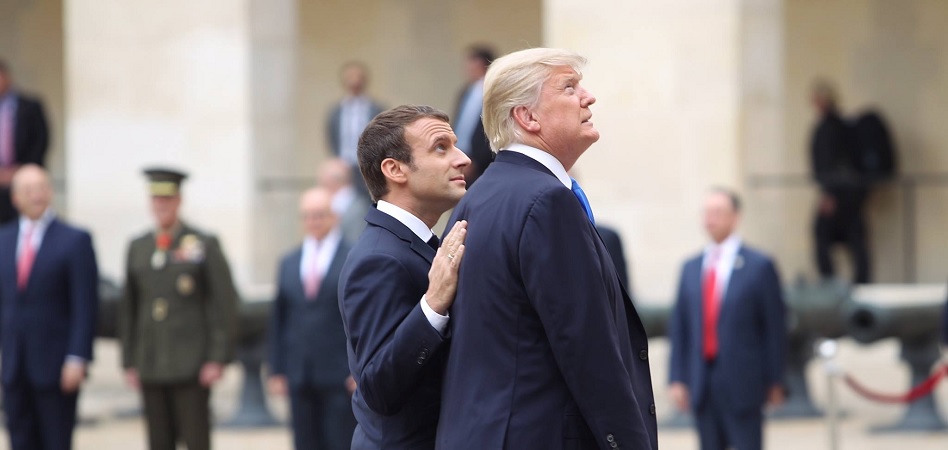 Emmanuel Macron, presidente de Francia. más, Emmanuel Macron, como defensor de los valores europeos