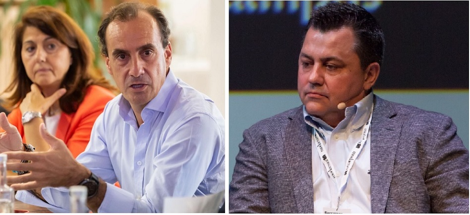 Directivos de Neck&Neck y Gocco Toni Ruiz, de Mango; Jaume Miquel, de Tendam, y Antonio Puente, de Adolfo Domínguez.