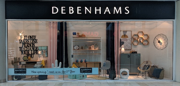 Tienda de Debenhams. Debenhams ultima la firma de un crédito de 150 millones para blindarse contra Mike Ashley