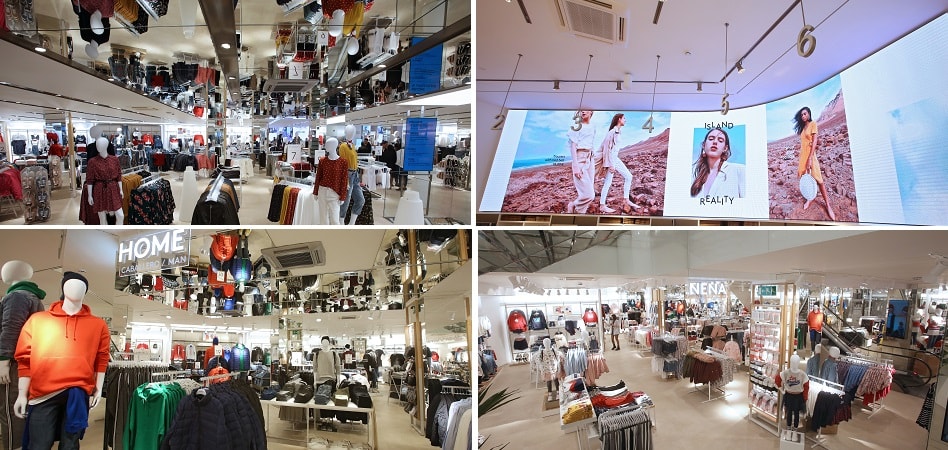 Diferentes áreas de la nueva tienda de Lefties en la calle Pelai de Barcelona. La cadena está pilotada por Xavier Ruz, ex directivo de Bershka