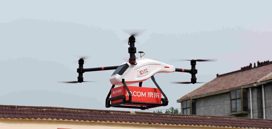 JD.com construye 185 aeropuertos para drones para acercarse a la China rural