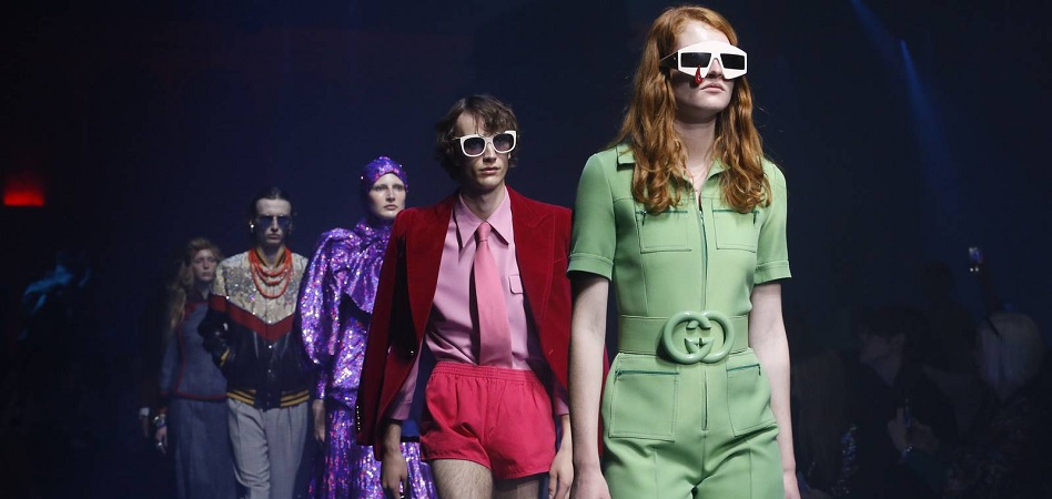 Modelos durante el desfile de Gucci De Gucci a Desigual: los ‘trending topics’ de las pasarelas internacionales