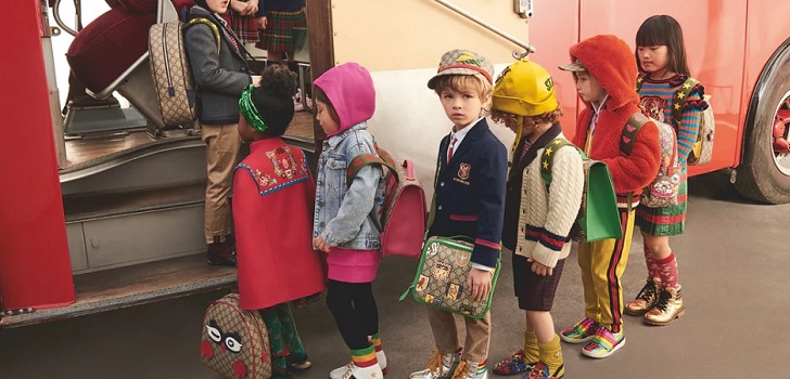 Imagen de campaña de moda infantil de Gucci Net-a-Porter diversifica y entra en moda infantil de la mano de Gucci