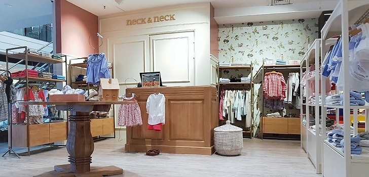 Corner de Neck&Neck en el centro de Serrano en El Corte Inglés. Neck&Neck retoma su expansión internacional y aterriza en Perú