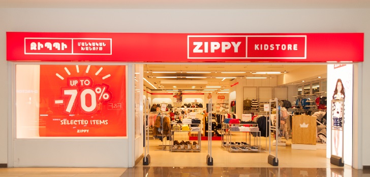 Escaparate de una tienda Zippy El negocio de moda de Sonae crece un 3,5% en el primer semestre