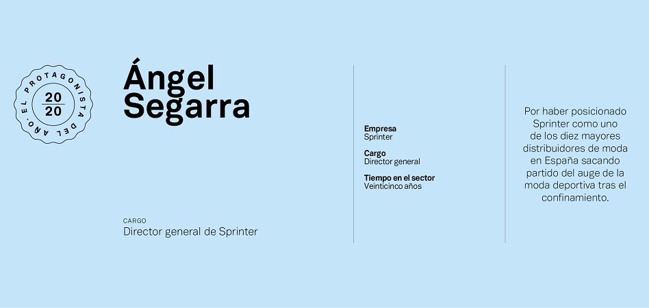 Ángel Segarra. Ángel Segarra, un capitán del deporte en el ‘top 10’ de la moda