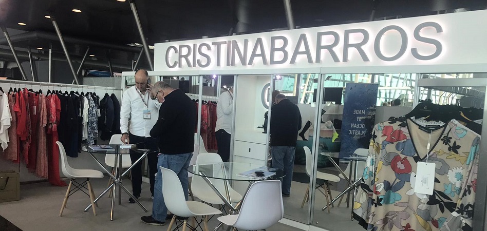 Stand de Cristina Barros en la feria Modtissimo. Portugal, entre la debilidad de las ventas del retail y la esperanza de ‘rascar’ compras a China
