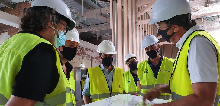 Visita a las obras de Igualada Fashion&Design Hub. Igualada levantará un ‘hub’ de diseño en la antigua fábrica de Vives Vidal con una inversión de dos millones