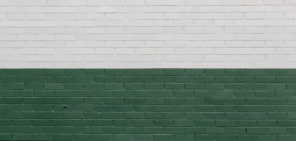 Muro verde de ladrillo