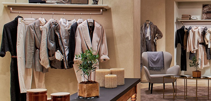 interior tienda Brunello Cucinelli Brunello Cucinelli impulsa sus ventas un 5,1% en el primer trimestre y recupera niveles de 2019