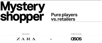 Mystery Shopper <br>‘pure players’ vs retailers: <br>Zara vs Asos