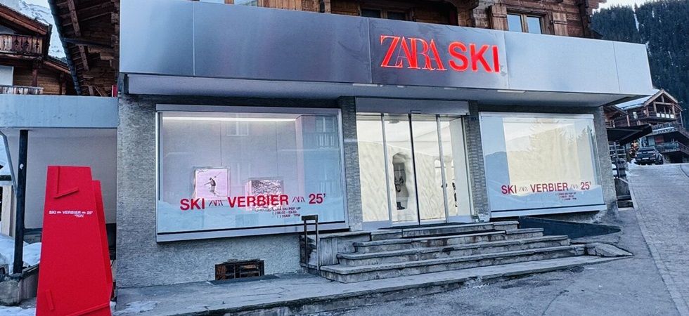 Inditex lleva a los Alpes su colección Zara Ski en un ‘pop up’ en Suiza