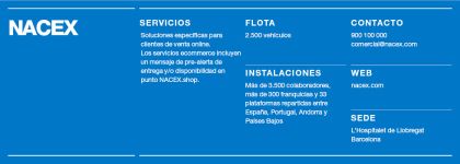 Tecnolog&iacute;a, sostenibilidad y calidad, los ejes de Nacex para liderar la mensajer&iacute;a urgente